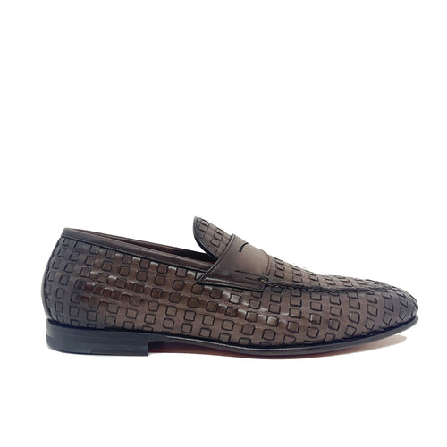 Santoni Leather Loafers