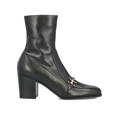 Saint Laurent Elbio 75 Leather Boots