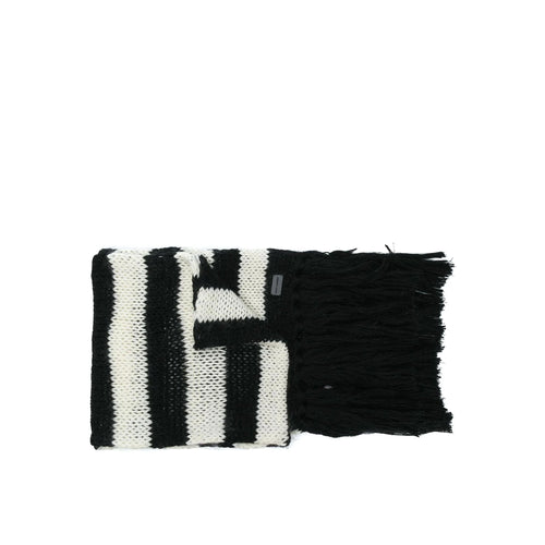 Saint Laurent Striped Wool Scarf