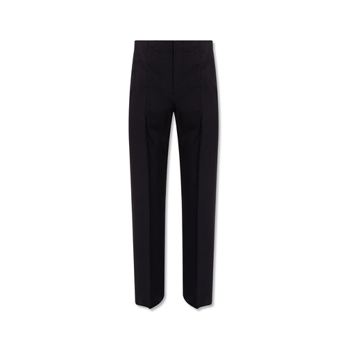 Salvatore Ferragamo Cotton And Silk Pants