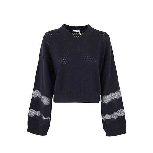 See By Chloe Cotton And Cashmere Pullover