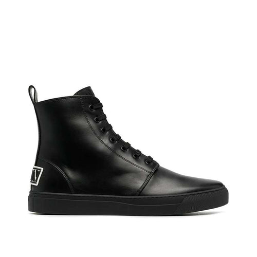 Valentino Garavani Leather Logo Boots