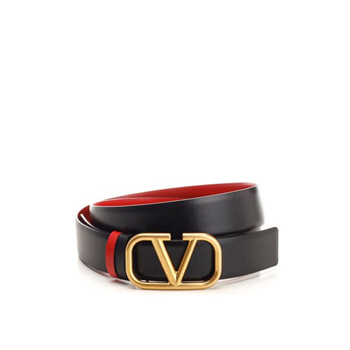 Valentino Garavani Reversible Vlogo Leather Belt