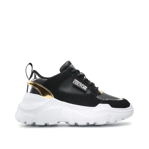 Versace Jeans Couture Leather And Suede Sneakers