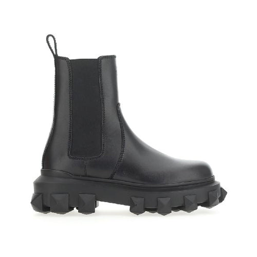 Valentino Garavani Trackstud Leather Boots