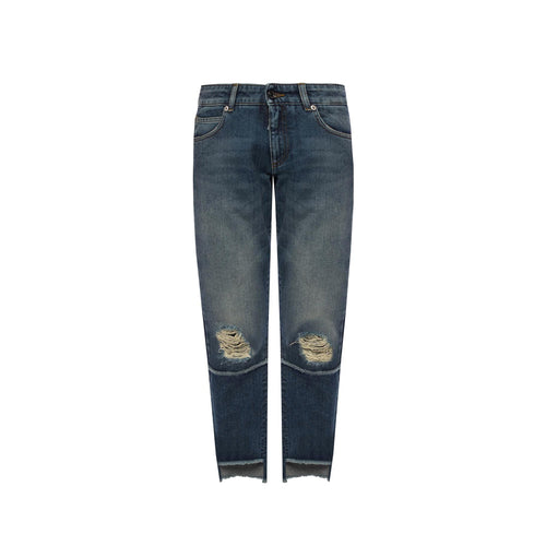 Dolce & Gabbana Raw Trimmed Denim Jeans