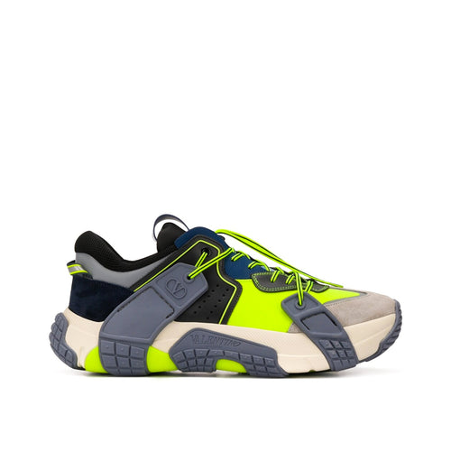 Valentino Garavani Leather And Fabric Sneakers
