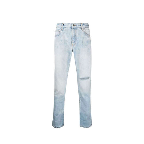 Off-White Cotton Denim Jeans