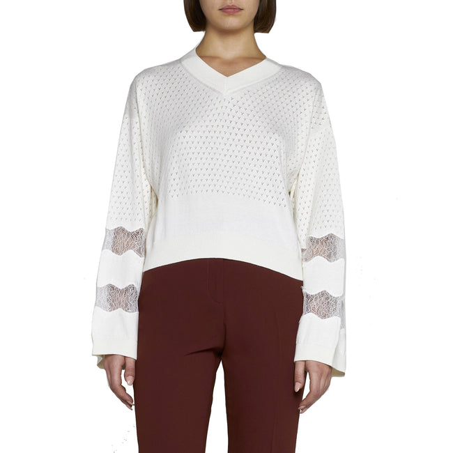 See By Chloe Cotton And Cashmere Pullover