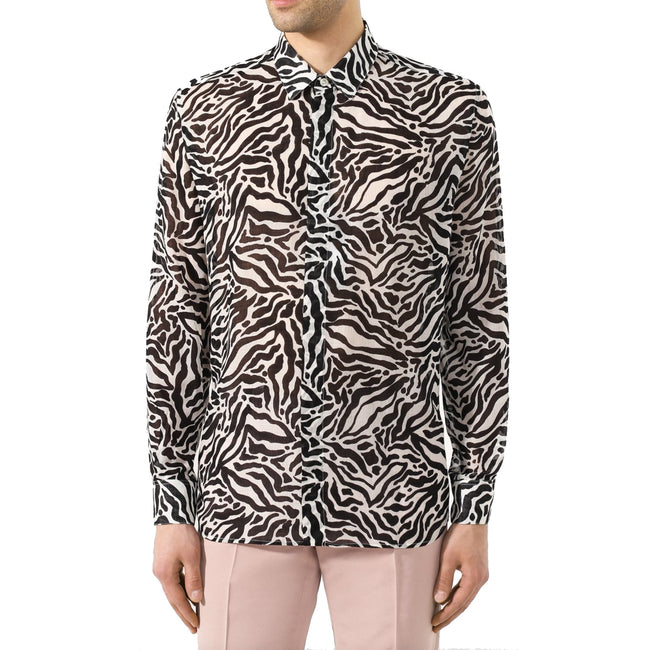 Saint Laurent Checked Wool Shirt