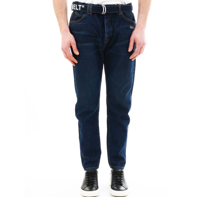 Off-White Belted Denim Jeans