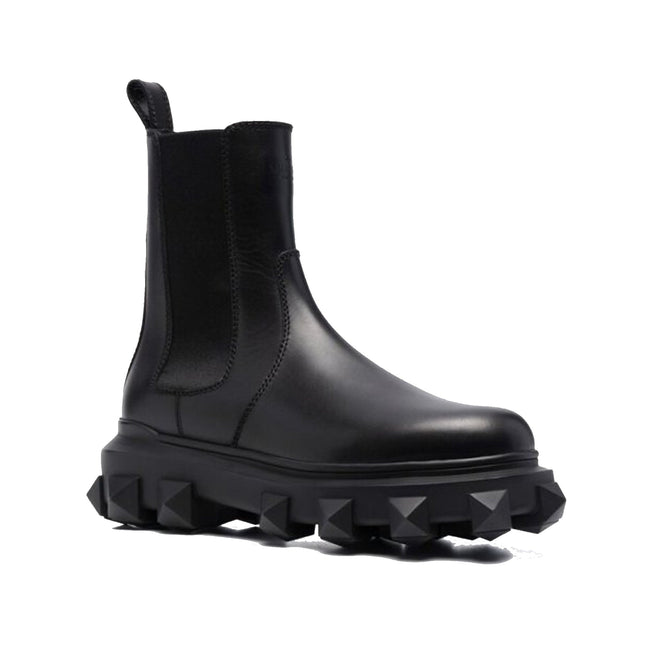 Valentino Garavani Leather Studs Boots