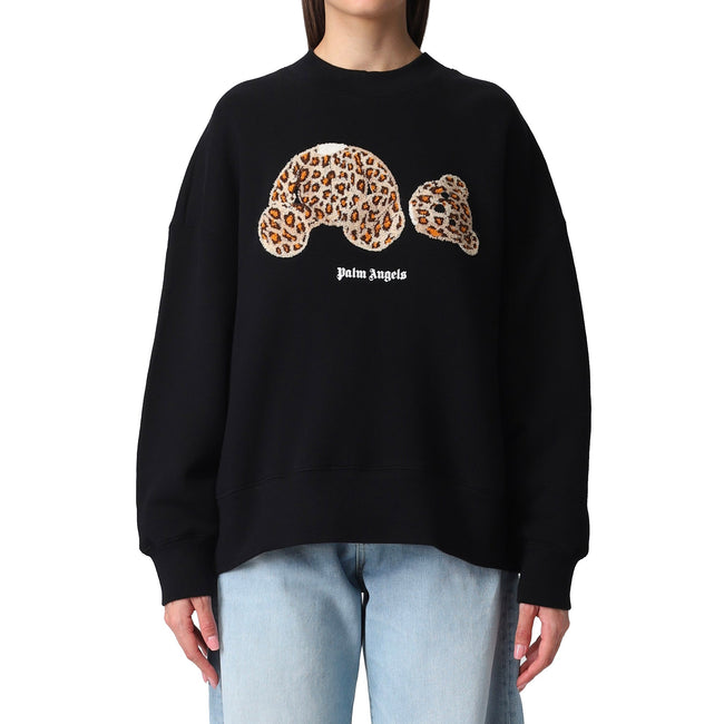 Palm Angels Leopard Bear Sweatshirt