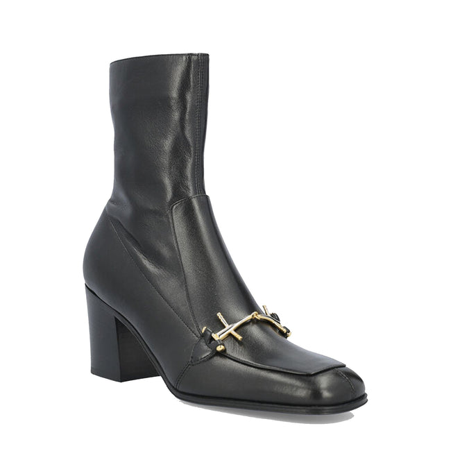 Saint Laurent Elbio 75 Leather Boots