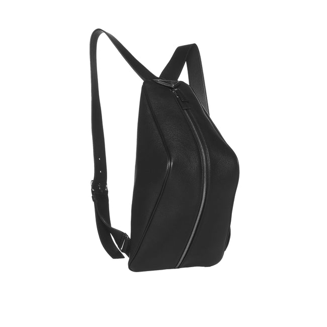 Prada Triangle Leather Backpack