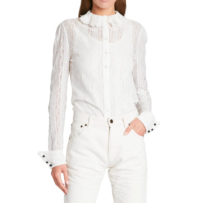 Saint Laurent Embroidered Blouse