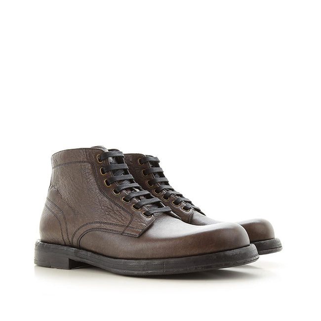 Dolce & Gabbana Leather Ankle Boots