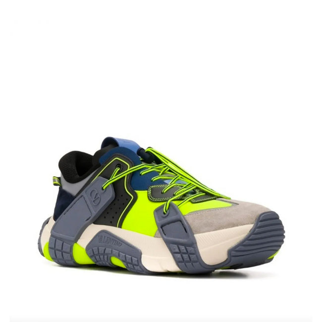 Valentino Garavani Leather And Fabric Sneakers