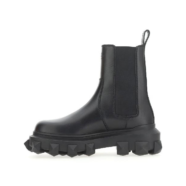 Valentino Garavani Trackstud Leather Boots