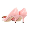 Dolce & Gabbana Crystal Embellished Suede Pumps