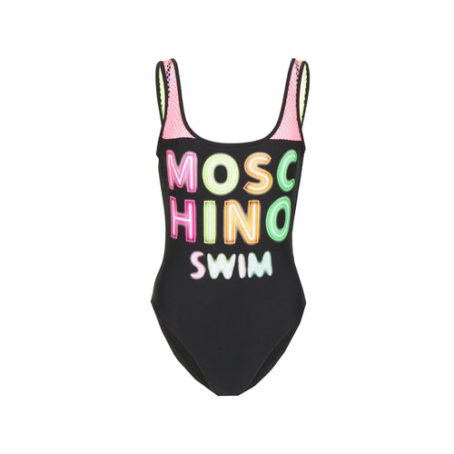 Moschino Swim Fluo Logo Swimsuit