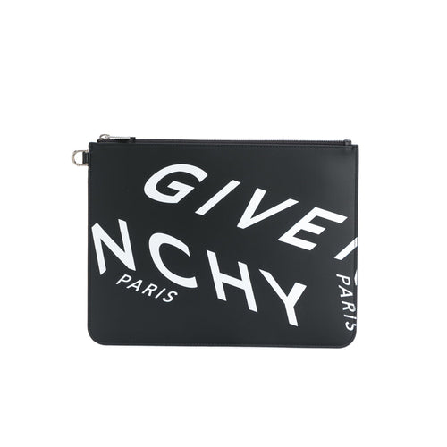 Givenchy Split Logo Print Clutch