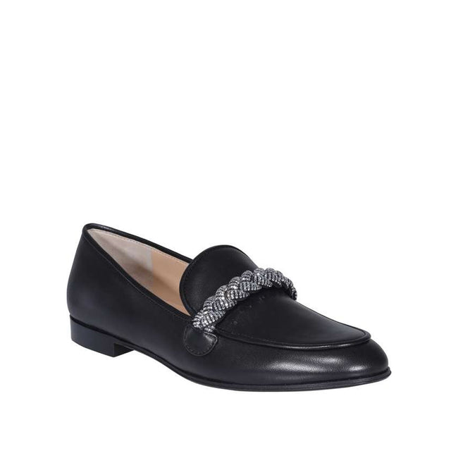 Gianvito Rossi Crystal-Braid Loafers
