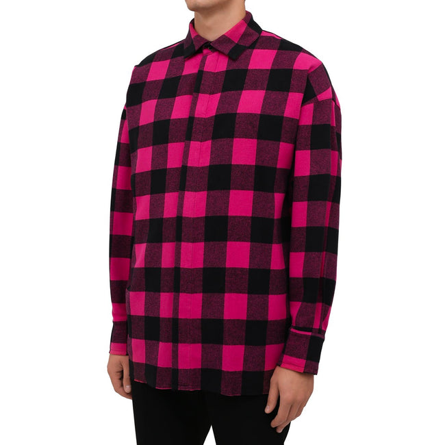 Palm Angels Flannel Cotton Blend Shirt