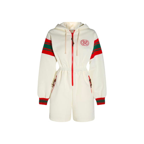 Gucci Hooded Logo Jumpsuit
