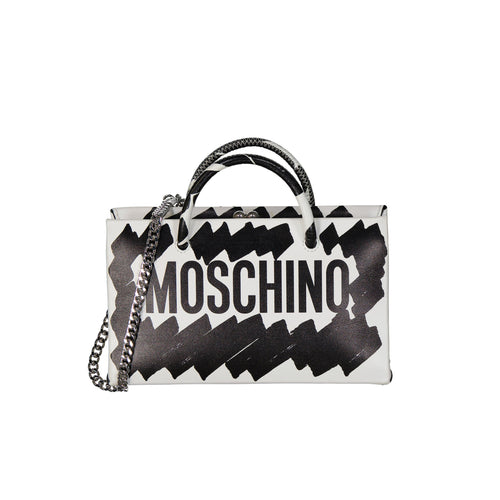 Moschino Logo Brushstroke Print Bag