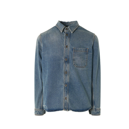 Off-White Cotton Denim Shirt